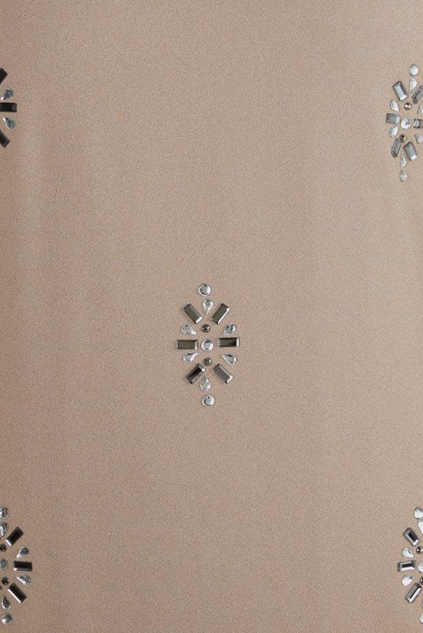 Hijab clothing BEIGE ALVINA BELTED DRESS T 44356-1 - TRENDTESETTÜR