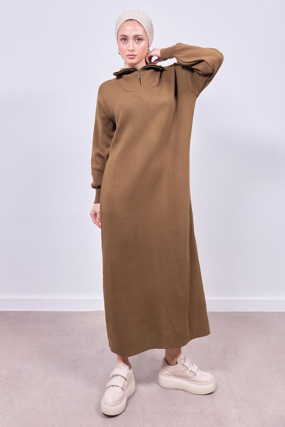 Hijab clothing TABA KNITWEAR DRESS T 7808