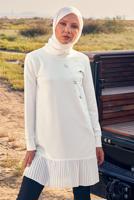 Vêtements hijab CRÈME TUNIQUE DE SURVÊTEMENT ALVINA T 44183