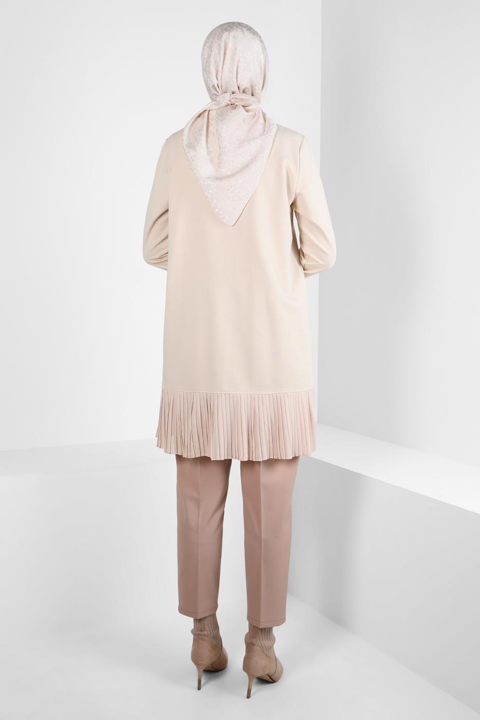 Vêtements hijab BEIGE TUNIQUE DE SURVÊTEMENT ALVINA T 44183