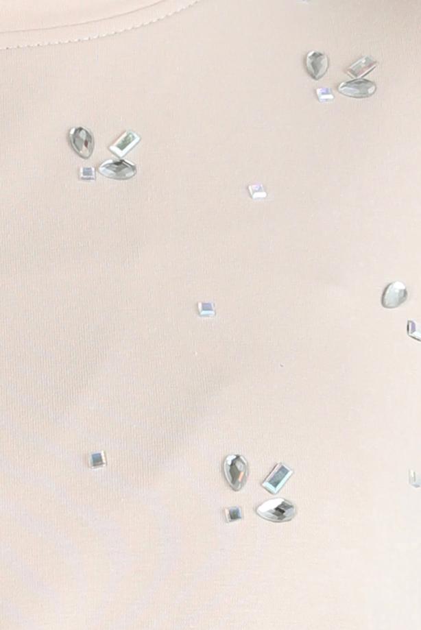 Vêtements hijab BEIGE TUNIQUE DE SURVÊTEMENT ALVINA T 44183 - TRENDTESETTÜR