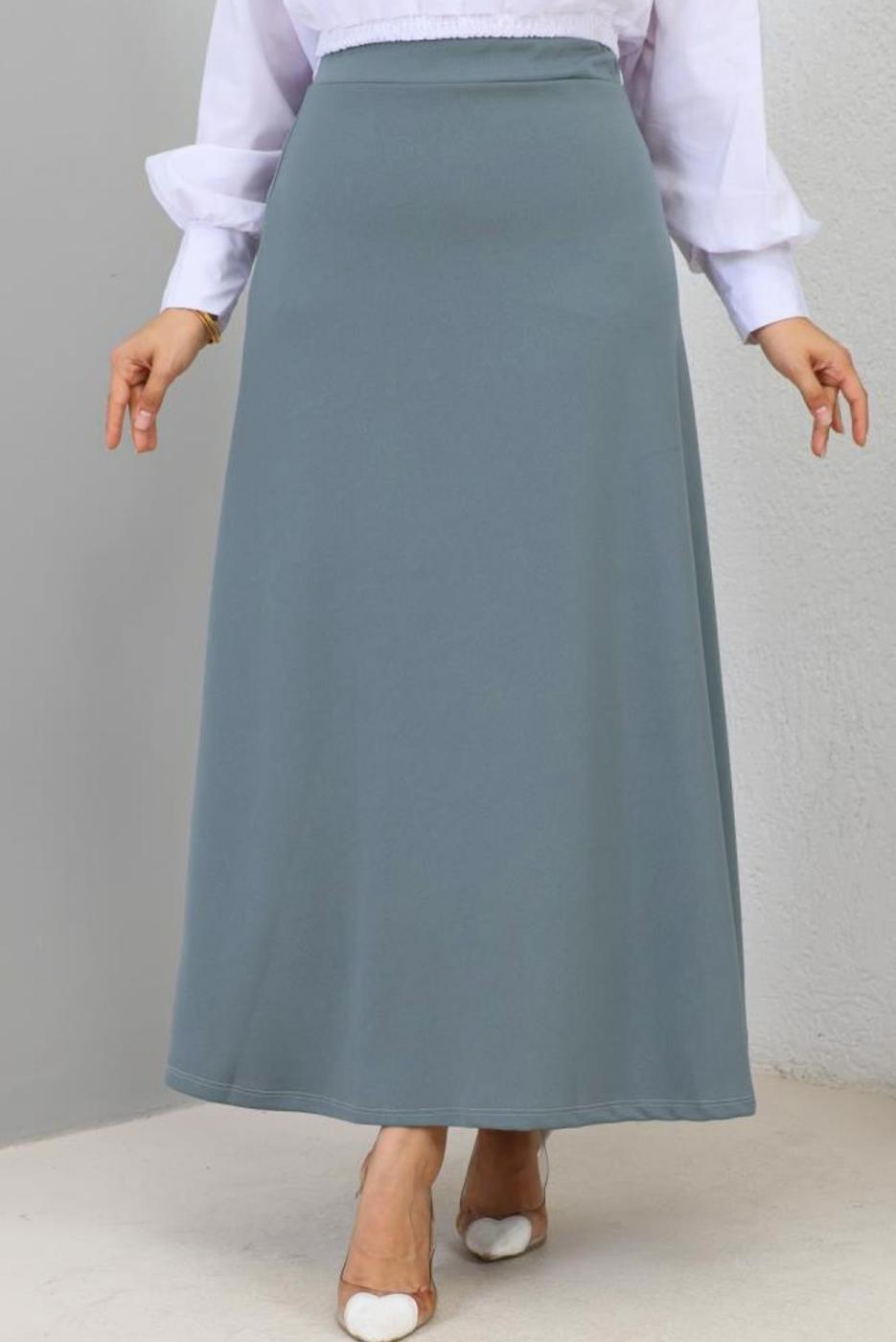 Vêtements hijab GRIS A-JUPE EN LIN T 112