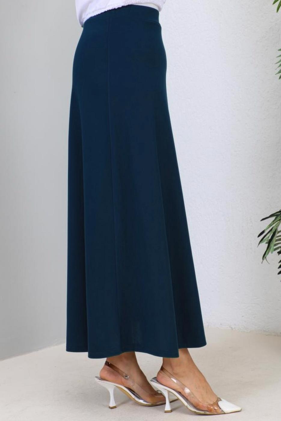 Vêtements hijab BLEU MARINE A-JUPE EN LIN T 112