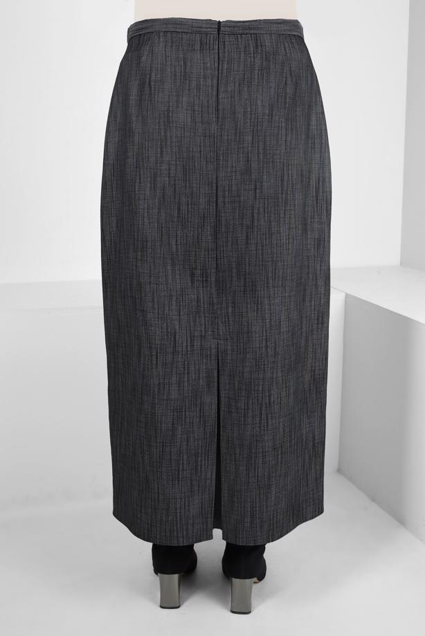 Tesettür giyim SİYAH ALVİNA DÜZ KESİM ETEK T 60513 - TRENDTESETTÜR