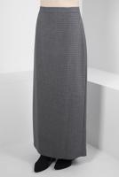 Tesettür giyim SİYAH ALVİNA EKOSE ETEK T 60519