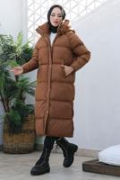 Hijab clothing TABA HOODED PUFFER COAT T 4444