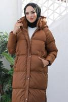 Hijab clothing TABA HOODED PUFFER COAT T 4444