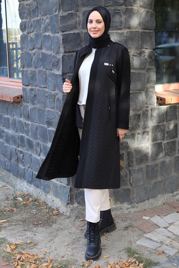 Hijab clothing  HOODED COAT T 628-1 - TRENDTESETTÜR