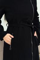 Tesettür giyim SİYAH KUŞAKLI MANTO T 8777