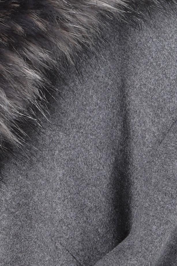 Hijab clothing GREY T 90405 ALVİNA WİNTER ALMEDA KABAN 40/48 TEK42 - TRENDTESETTÜR