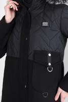 Hijab clothing BLACK ALVINA HOODED COAT T 90427