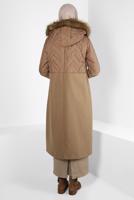Hijab clothing BROWN ALVINA HOODED COAT T 90427
