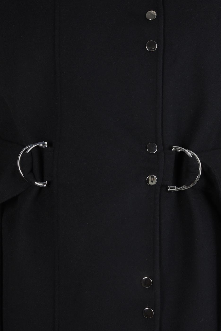 Hijab clothing BLACK ALVINA BELTED COAT T 90449