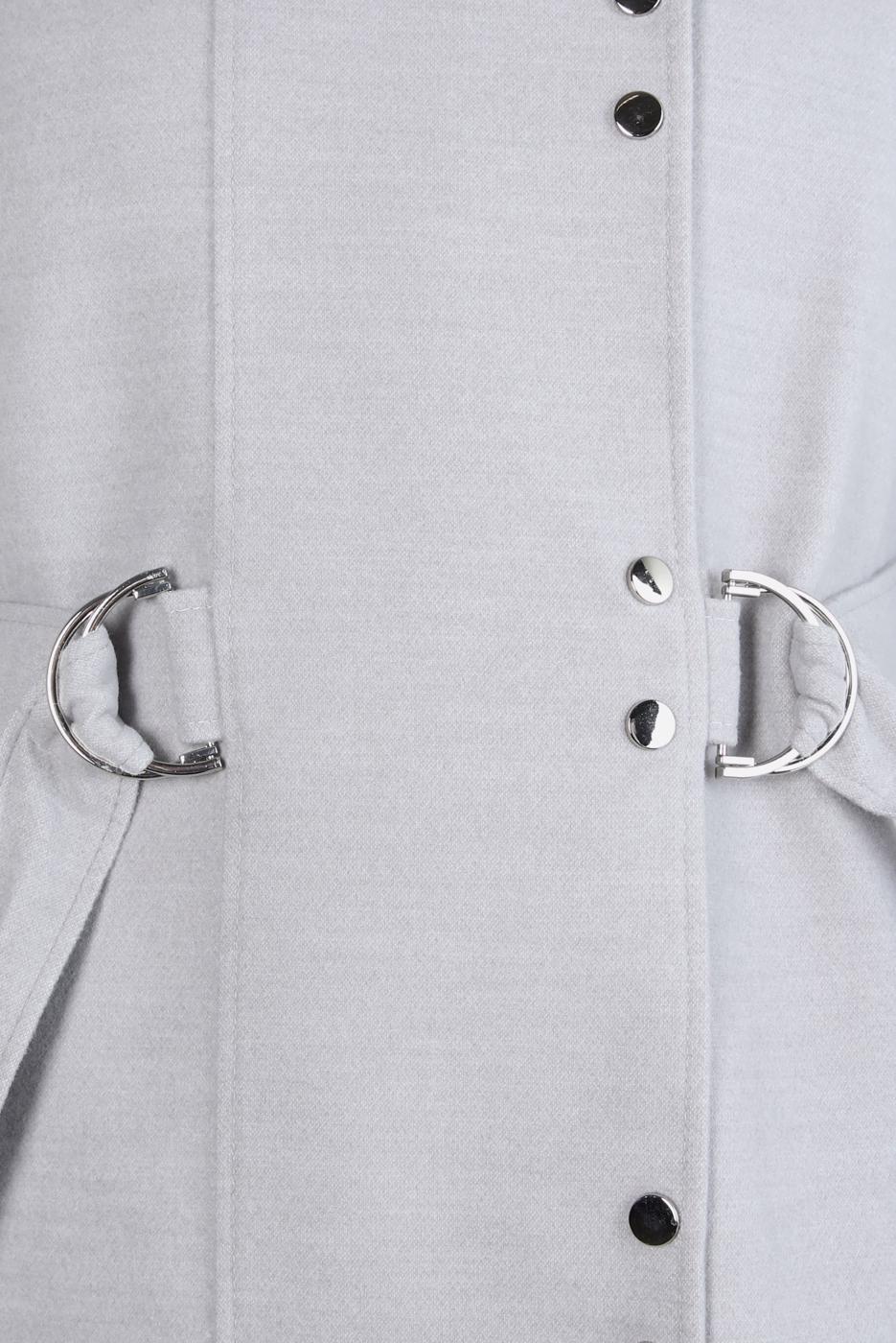 Hijab clothing GREY ALVINA BELTED COAT T 90449