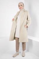 Vêtements hijab BEIGE ALVINA MANTEAU CEINTURÉ T 90449