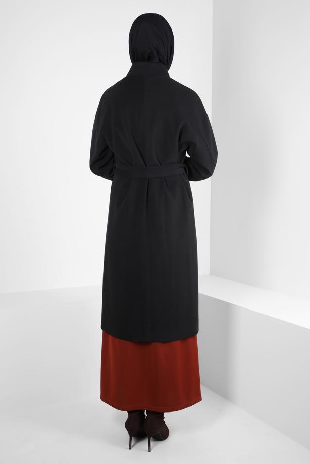 Hijab clothing BLACK T 90457 ALVİNA 8559 KABAN 38-46 TEK 40 - TRENDTESETTÜR