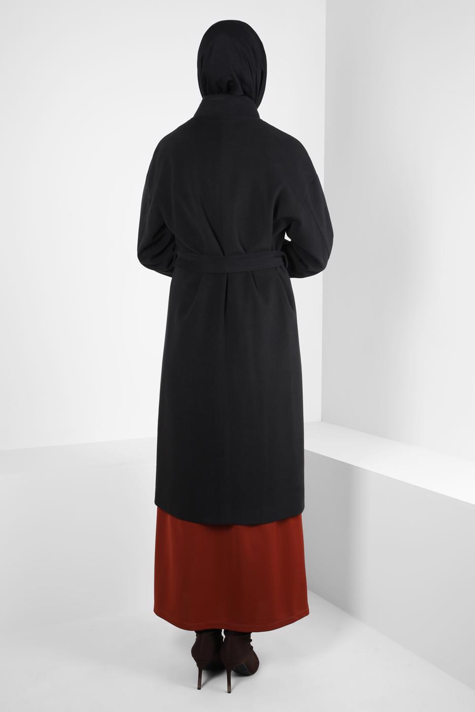 Hijab clothing BLACK T 90457 ALVİNA 8559 KABAN 38-46 TEK 40