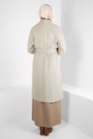 Hijab clothing BEIGE T 90457 ALVİNA 8559 KABAN 38-46 TEK 40