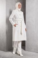 Hijab clothing CREAM ALVINA BELTED COAT T 90473