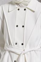 Hijab clothing CREAM ALVINA BELTED COAT T 90473