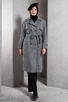 Hijab clothing GREY ALVINA BELTED COAT T 90474-1