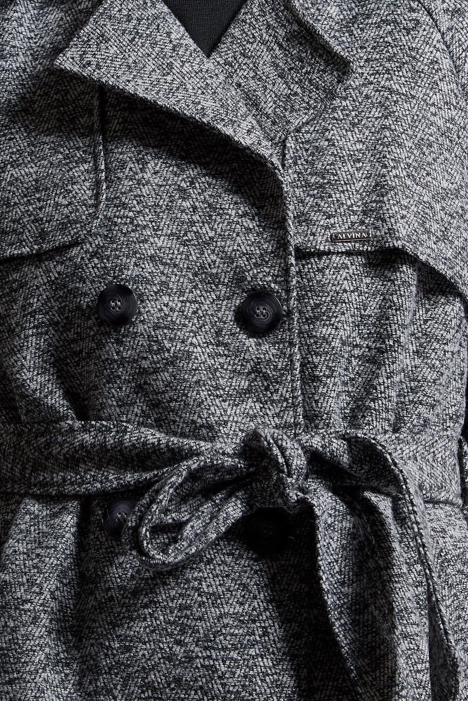 Hijab clothing GREY ALVINA BELTED COAT T 90474-1