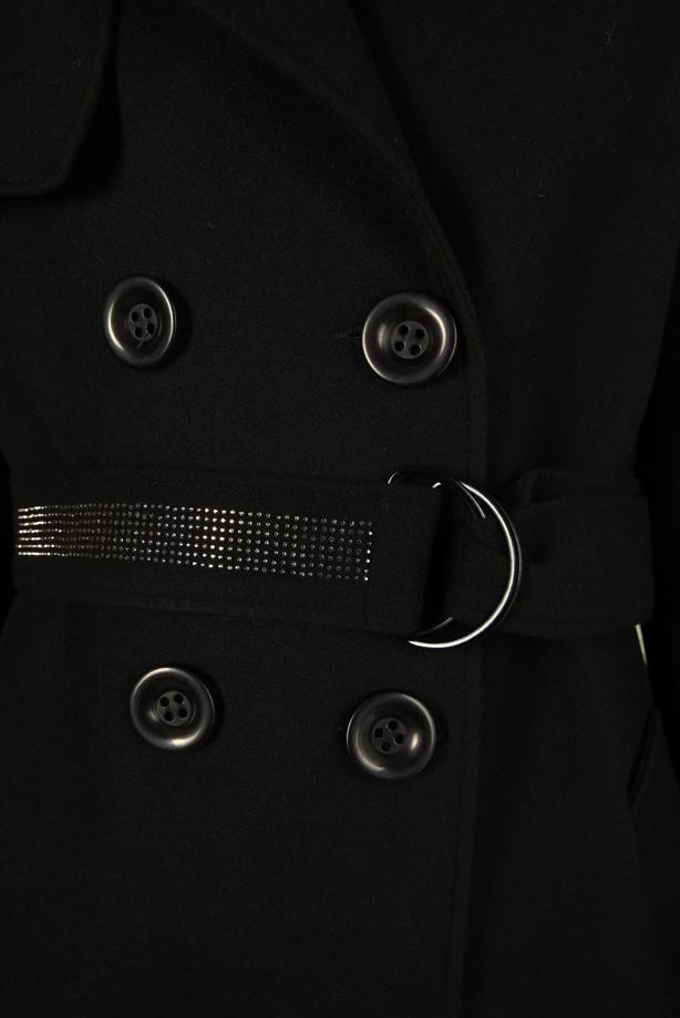 Hijab clothing BLACK T 90408 ALVİNA WİNTER ALMEDA C.MANTO 38/46 TEK42 - TRENDTESETTÜR