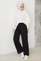 Hijab clothing BLACK WIDE LEG PANTS T 0402