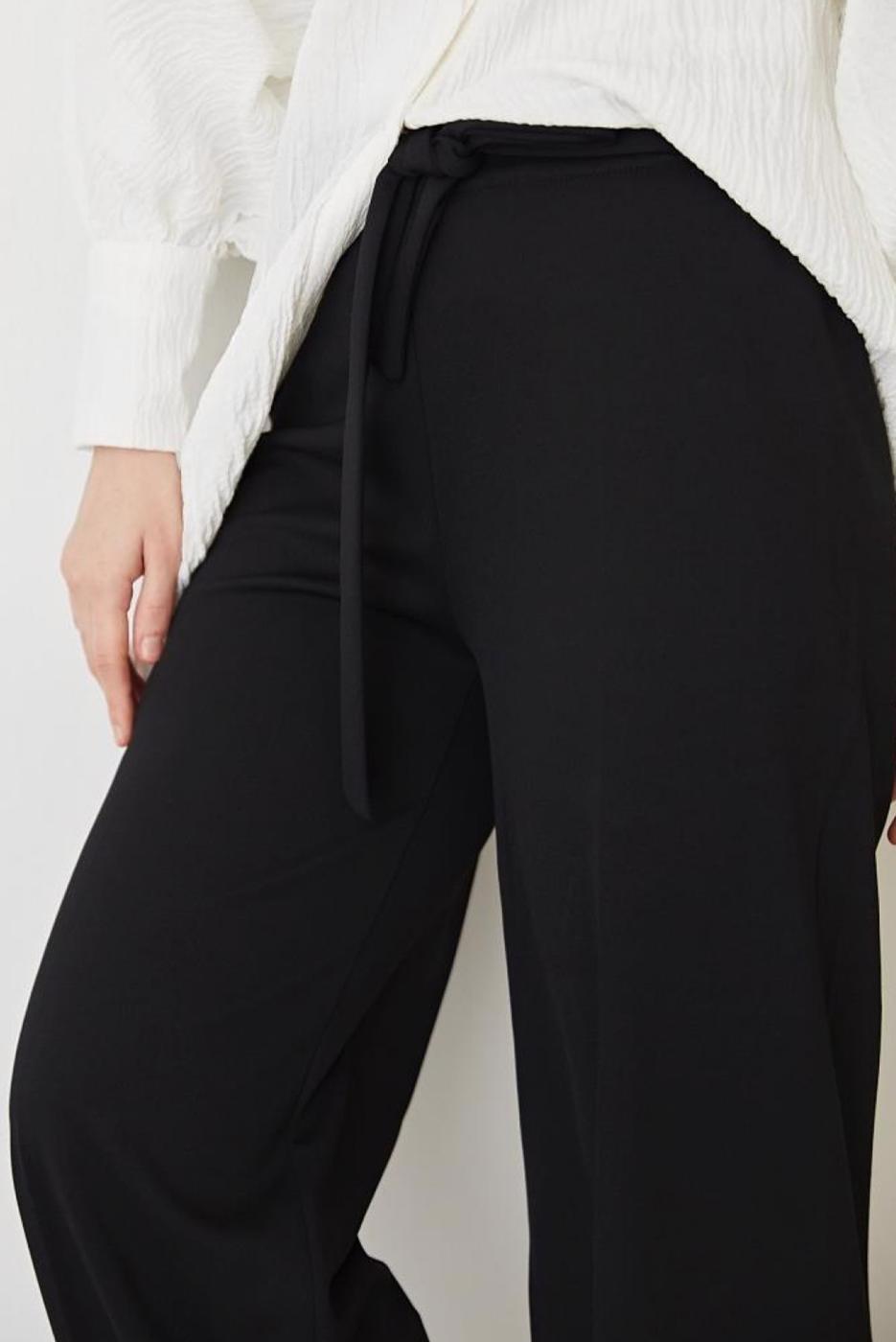 Hijab clothing BLACK WIDE LEG PANTS T 0402