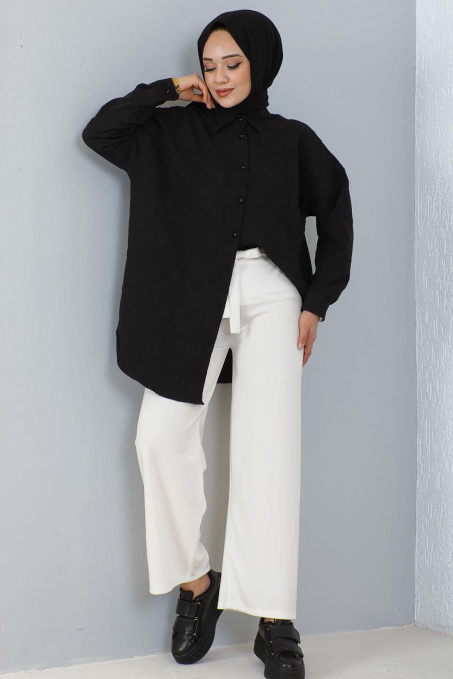 Vêtements hijab BLANC PANTALON LARGE T 0402