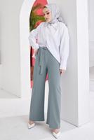 Vêtements hijab GRIS PANTALON LARGE T 0402