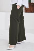 Vêtements hijab KAKI PANTALON LARGE T 0402