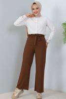 Vêtements hijab BRUN PANTALON LARGE T 0402