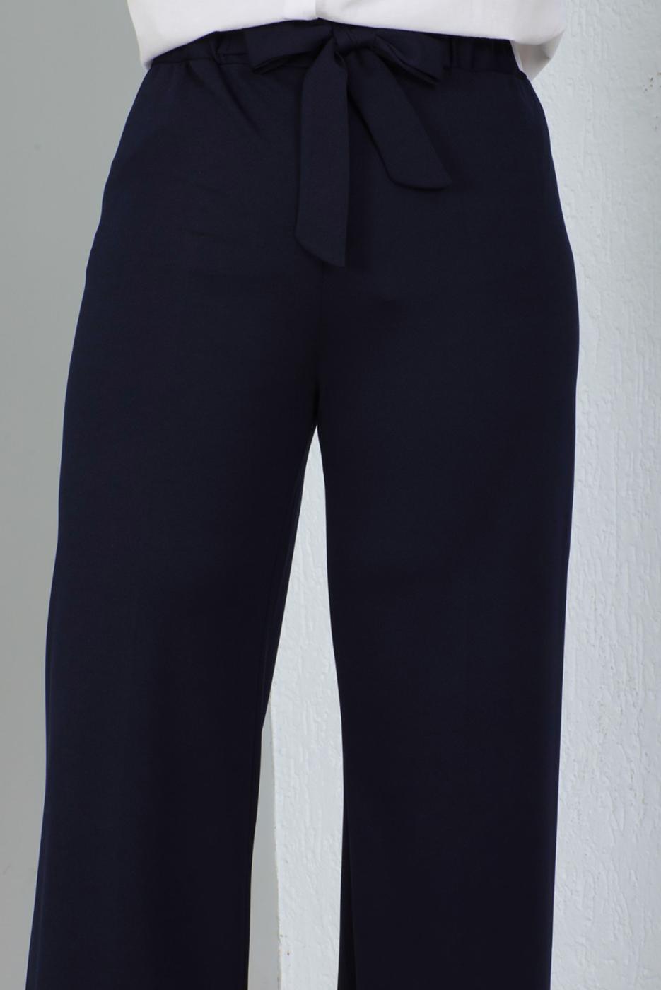 Vêtements hijab BLEU MARINE PANTALON LARGE T 0402