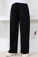 Hijab clothing BLACK WIDE LEG PANTS T 2403