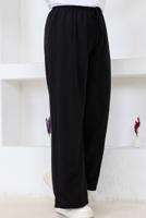 Hijab clothing BLACK WIDE LEG PANTS T 2403