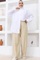Vêtements hijab BEIGE PANTALON LARGE T 2403