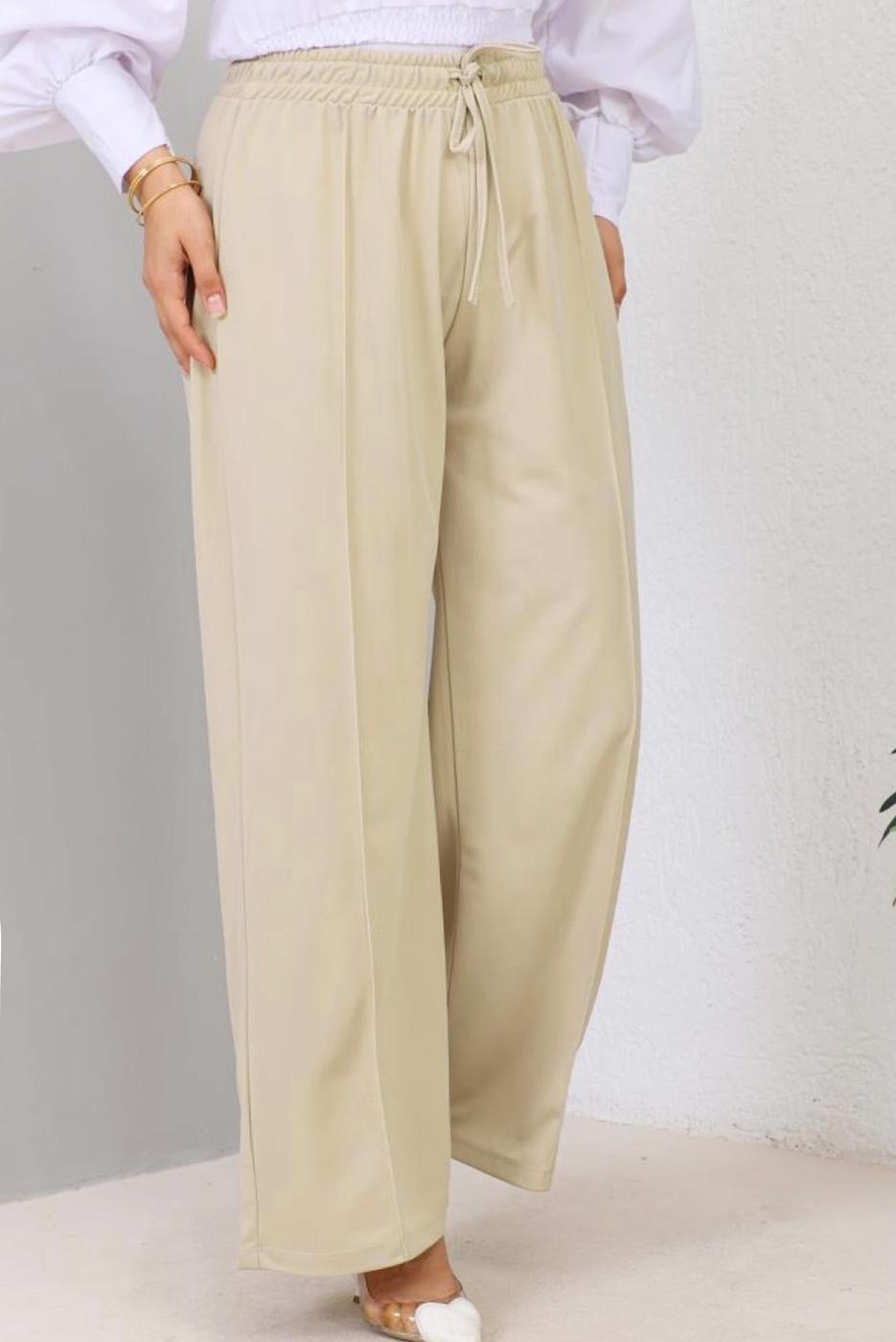 Vêtements hijab BEIGE PANTALON LARGE T 2403