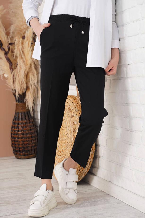 Vêtements hijab  PANTS WITH ELASTIC WAIST T 4266 - TRENDTESETTÜR