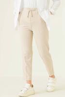 Hijab clothing BEIGE PANTS WITH ELASTIC WAIST T 4266