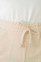 Hijab clothing BEIGE PANTS WITH ELASTIC WAIST T 4266