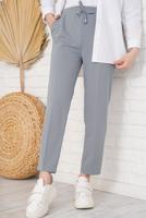 Vêtements hijab GRIS PANTALON À TAILLE ÉLASTIQUE T 4266