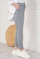 Vêtements hijab GRIS PANTALON À TAILLE ÉLASTIQUE T 4266