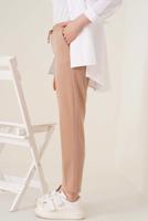 Hijab clothing BROWN PANTS WITH ELASTIC WAIST T 4266