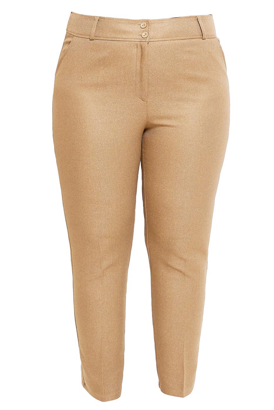 Tesettür giyim KAHVE ALVİNA BÜYÜK BEDEN PANTOLON T 70615