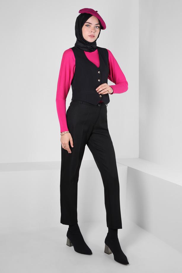 Tesettür giyim  ALVİNA KLASİK KESİM PANTOLON T 70617 - TRENDTESETTÜR