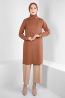 Tesettür giyim BEJ ALVİNA GENİŞ PAÇA PANTOLON T 70620