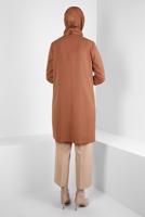 Tesettür giyim BEJ ALVİNA GENİŞ PAÇA PANTOLON T 70620