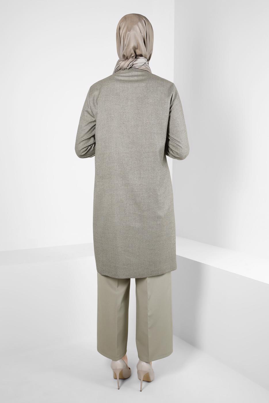 Tesettür giyim KUM ALVİNA GENİŞ PAÇA PANTOLON T 70620