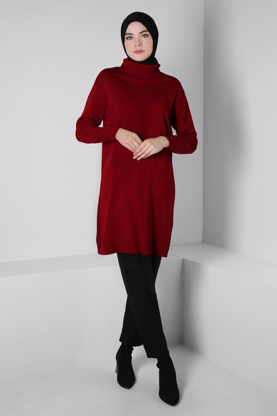 Tesettür giyim SİYAH ALVİNA YÜKSEK BEL PANTOLON T 70628